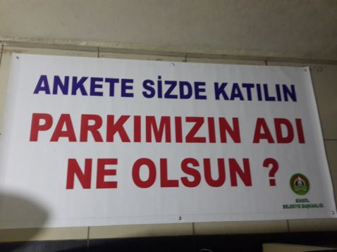 Park isimleri için önerilerini bekliyoruz