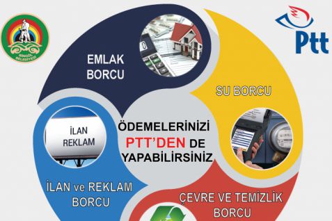 Vergi ve su borçları ptt’den ödenebilecek