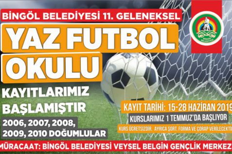 Yaz futbol okulu açılıyor