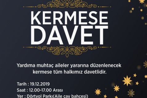 Muhtaç aileler yararına kermes düzenlenecek