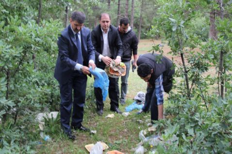 Çevreye duyarlılık için temizlik kampanyası yaptılar