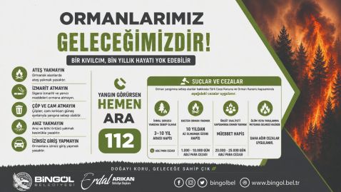 İTFAİYE’DEN ORMAN YANGINI UYARISI